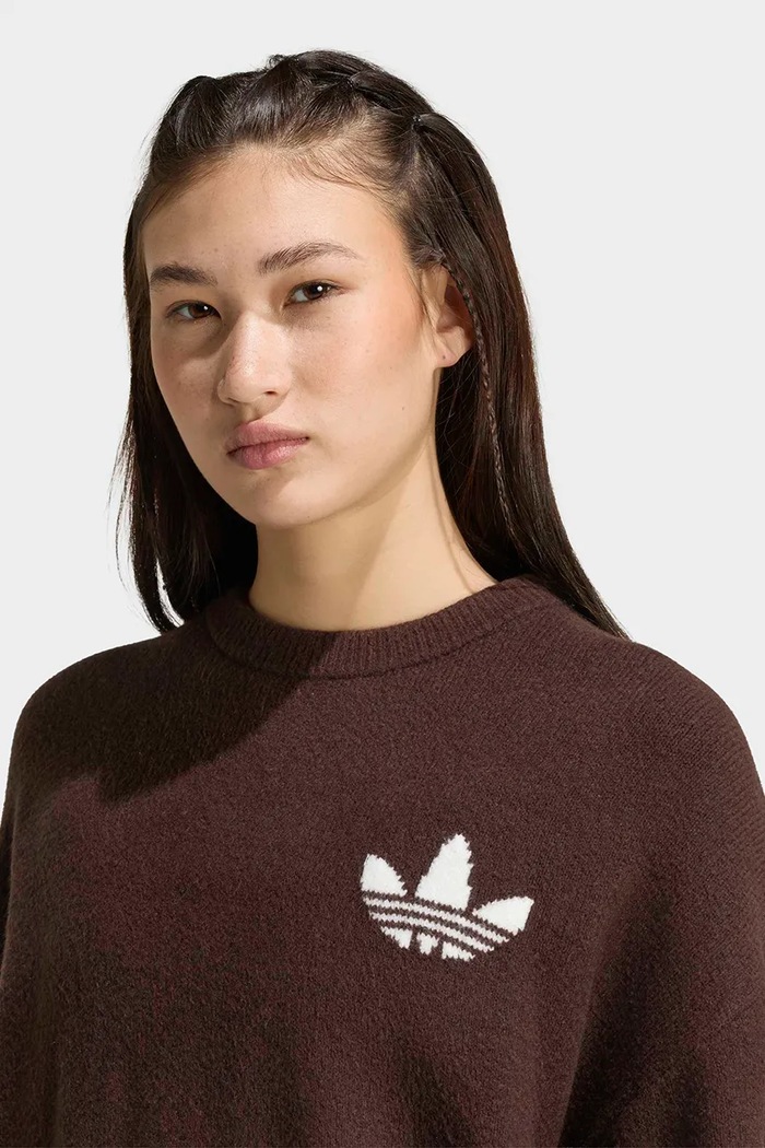 Sweter damski ATHL Dept adidas Originals KT8319 brązowy