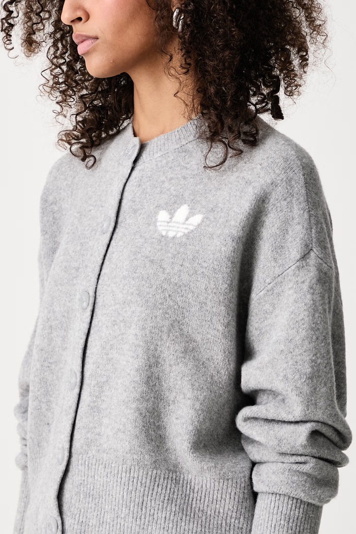 Kardigan damski Essentials Knit adidas Originals IA4457 szary