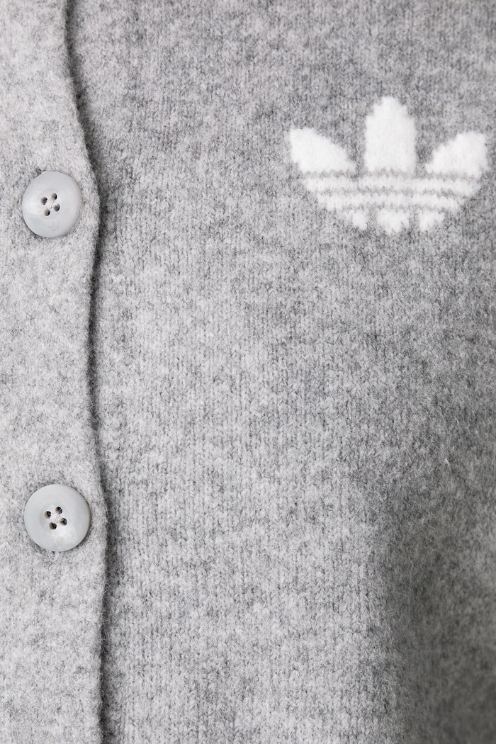 Kardigan damski Essentials Knit adidas Originals szary IA4457