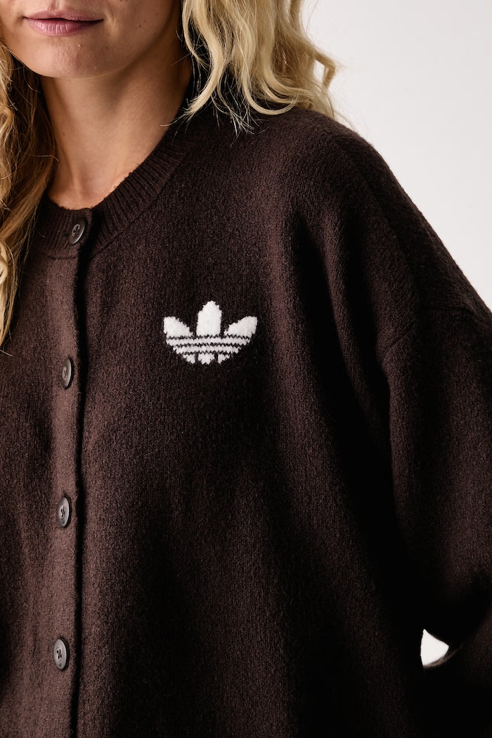 Kardigán dámsky Essentials Knit adidas Originals IA4455 hnedá