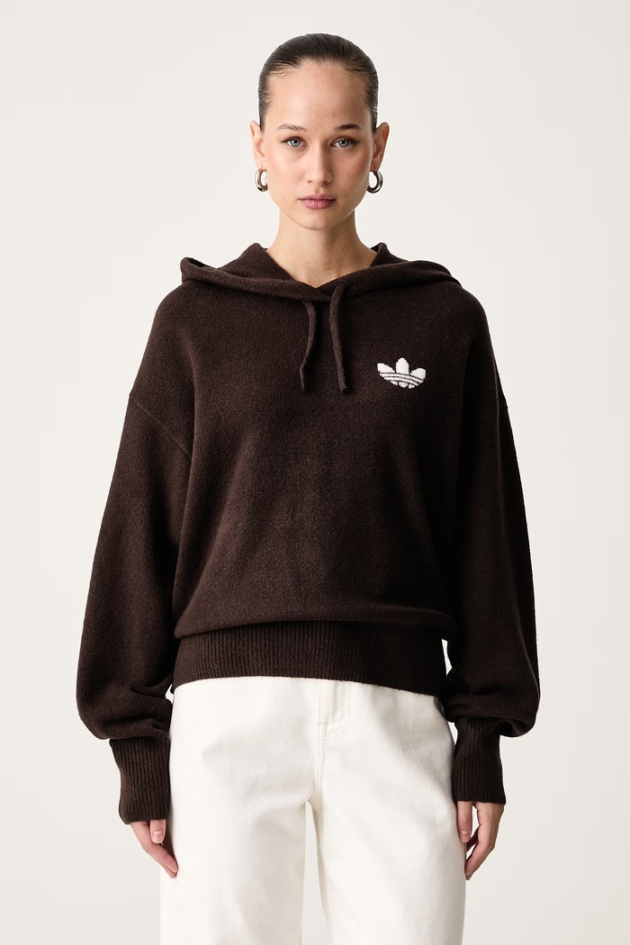 adidas Originals Sweter damski Essentials Knit brązowy IA4448