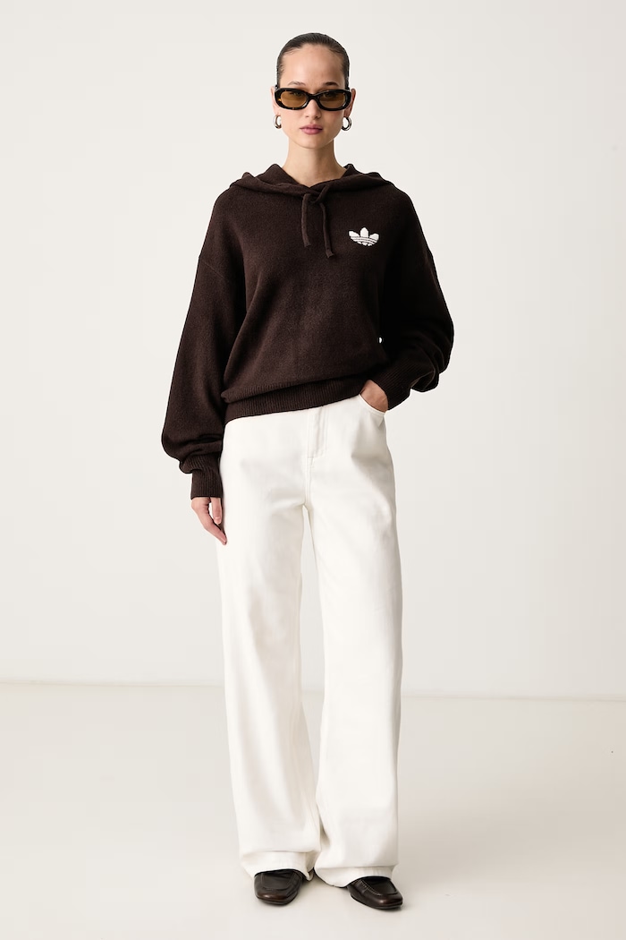 adidas Originals Sweter damski Essentials Knit IA4448 brązowy AW26