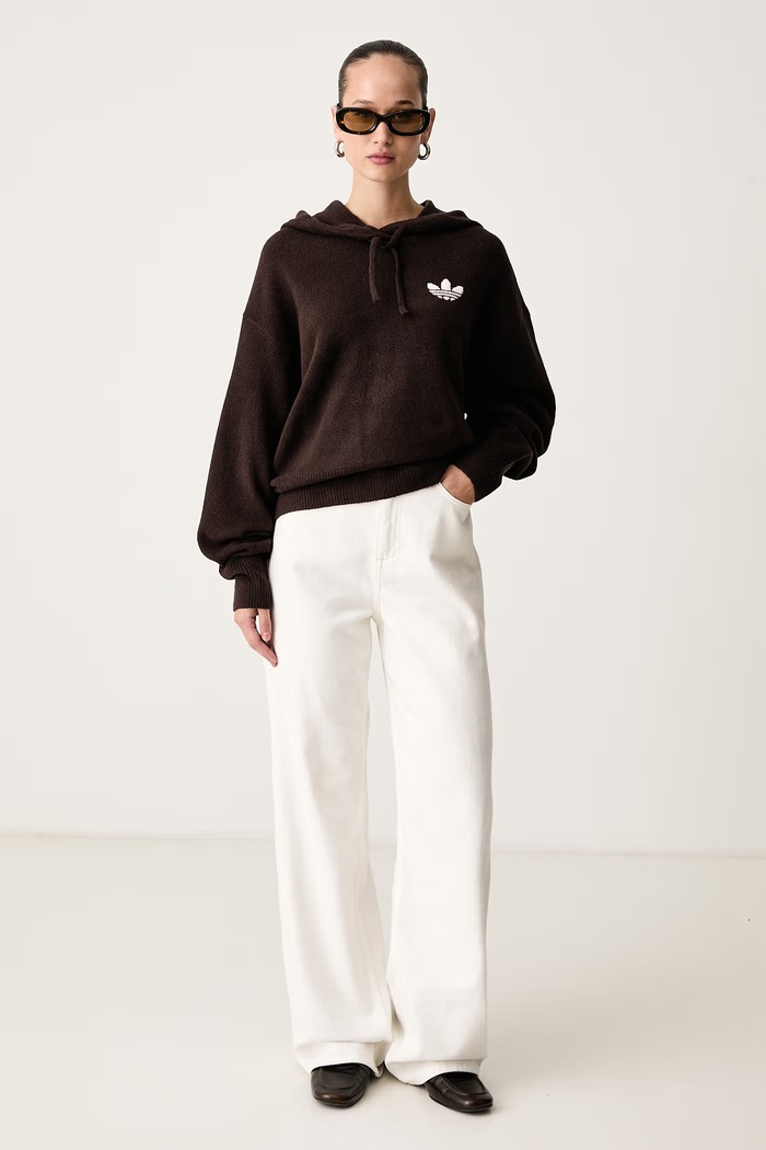 adidas Originals Sweter damski Essentials Knit IA4448 brązowy AW26