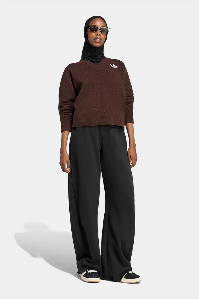 Odzież adidas Originals Sweter damski Essentials Knit IA4444 brązowy