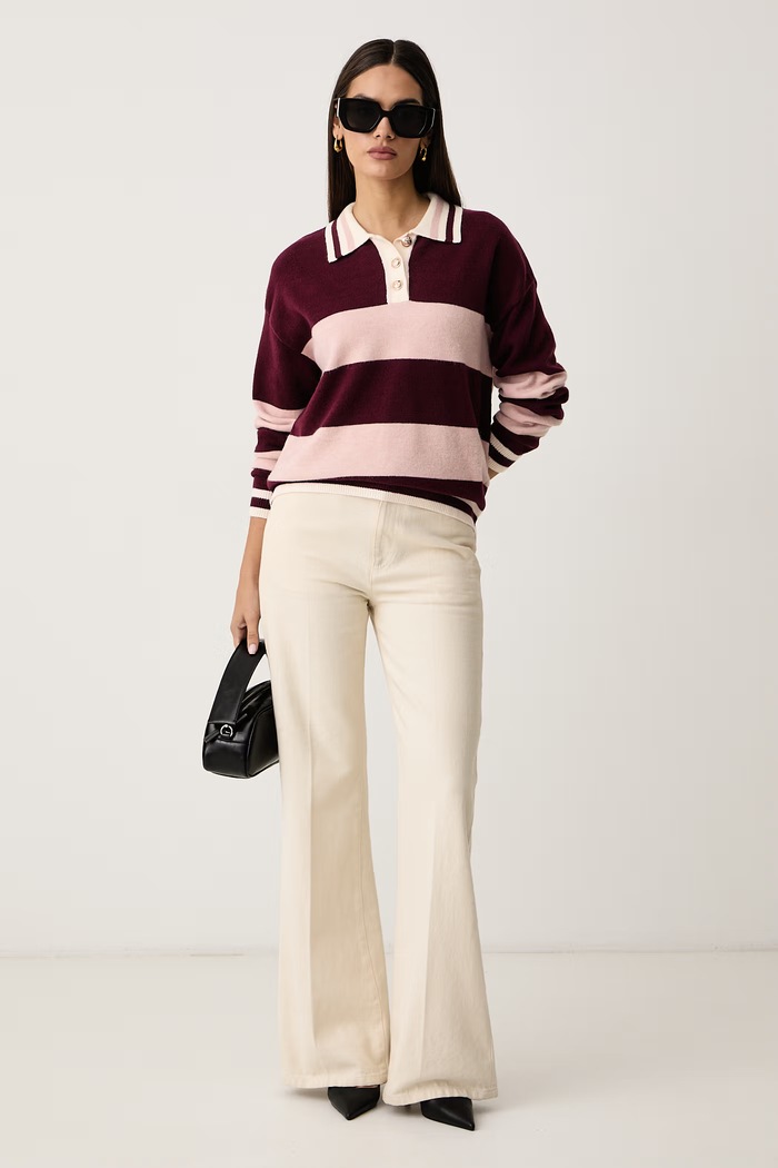 Morgan Sweter damski MRUBY bordowy AW26