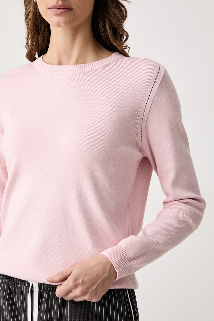 Sweter damski z wiskozą Morgan MJACKY różowy