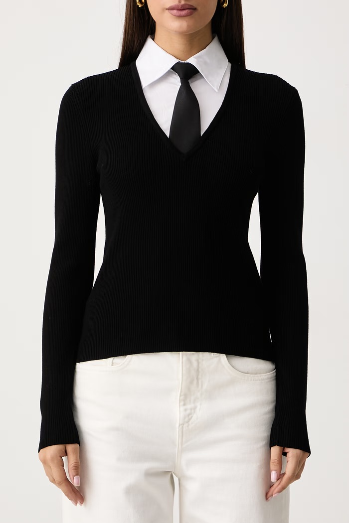 Sweter damski Morgan MCRAVAT czarny