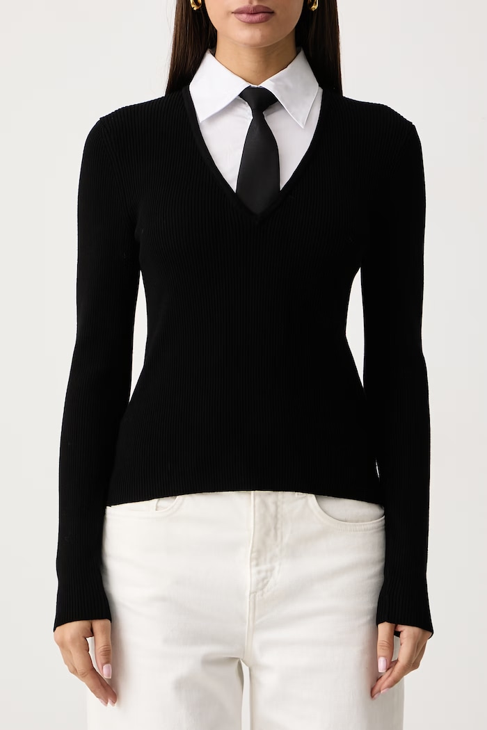 Sweter damski Morgan MCRAVAT czarny