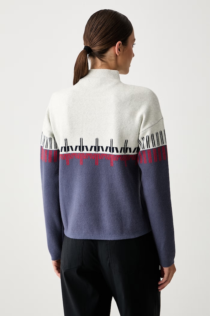Odzież Rossignol sweter damski z wełny merino RLOWO07 beżowy