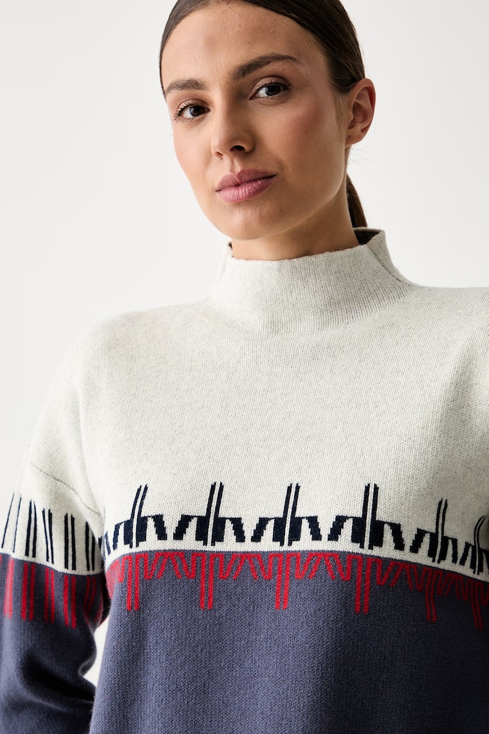Rossignol sweter damski z wełny merino beżowy RLOWO07