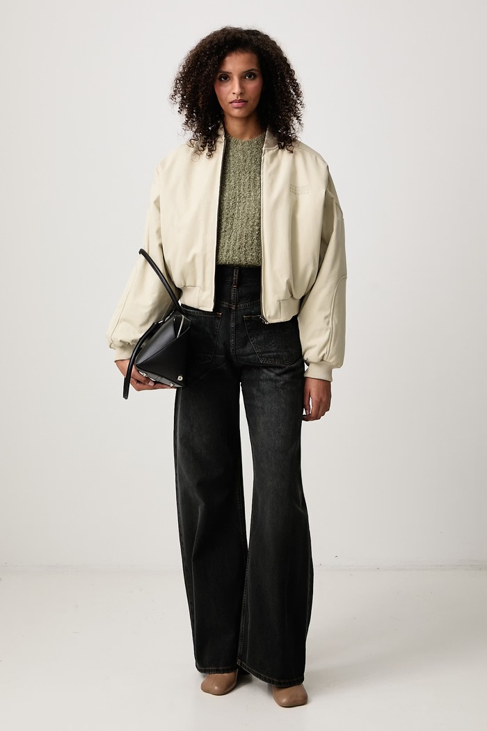 MM6 Maison Margiela Sweter damski z dodatkiem wełny S62HL0055.M13342 zielony AW26