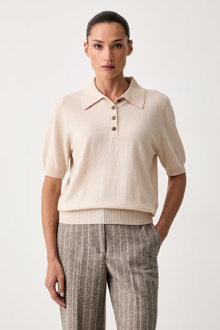 Seventy Venezia sweter damski z wełną beżowy MT4271.910805