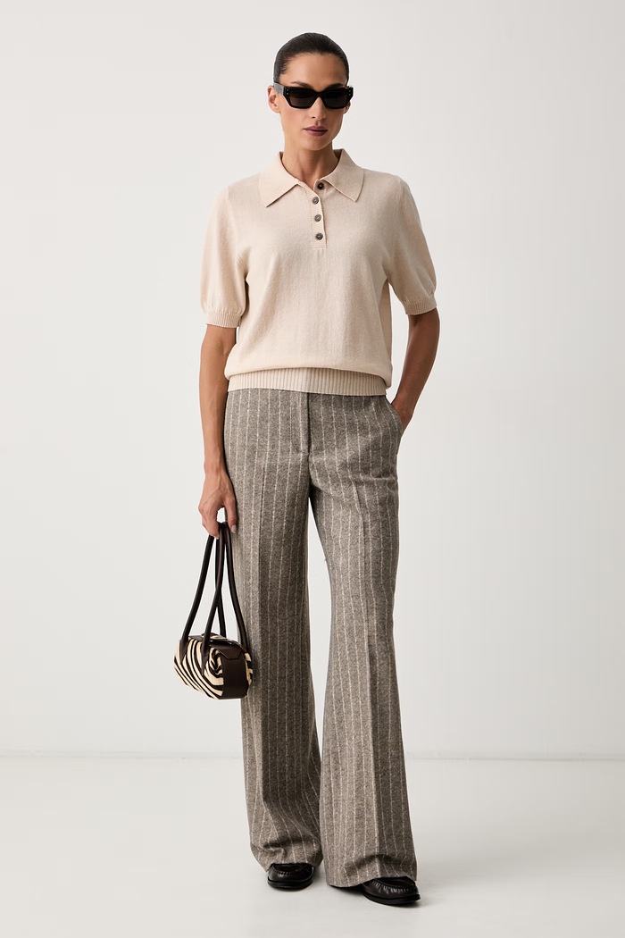 Seventy Venezia sweter damski z wełną MT4271.910805 beżowy AW26