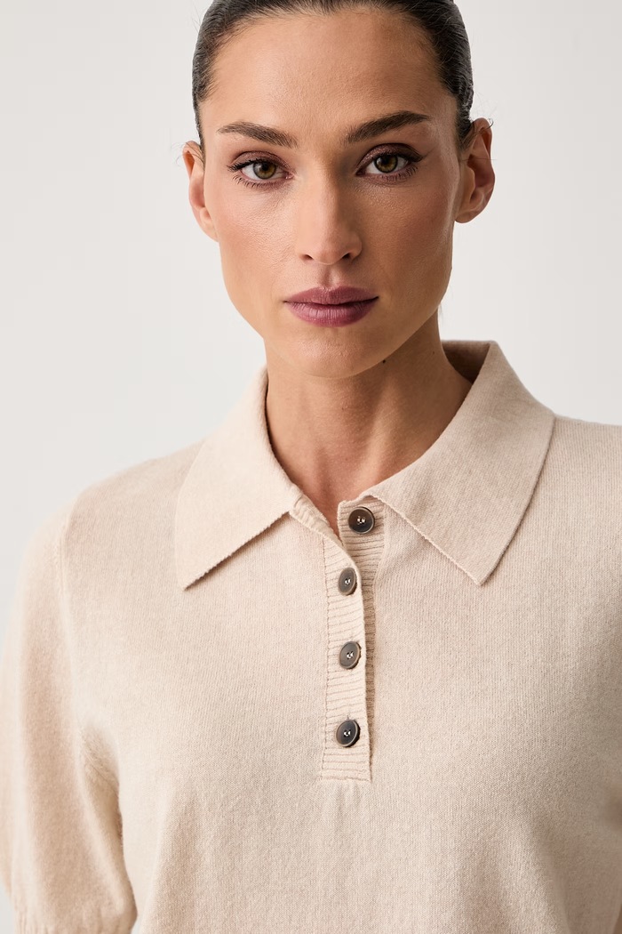 Seventy Venezia sweter damski z wełną beżowy MT4271.910805