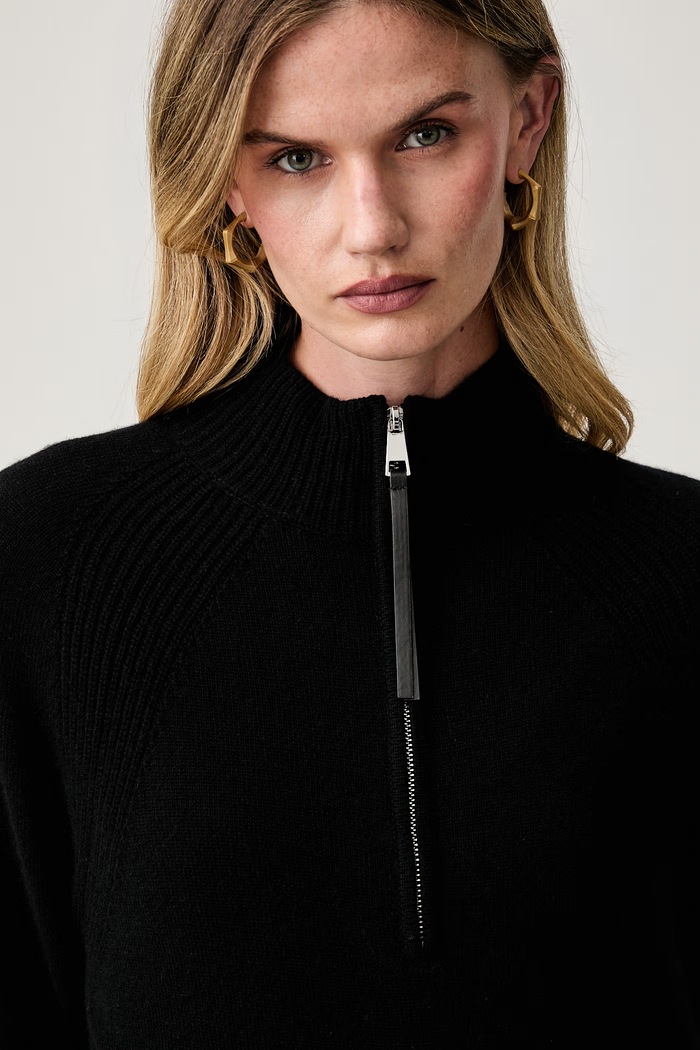 Seventy Venezia sweter damski wełniany czarny MT4225.900331