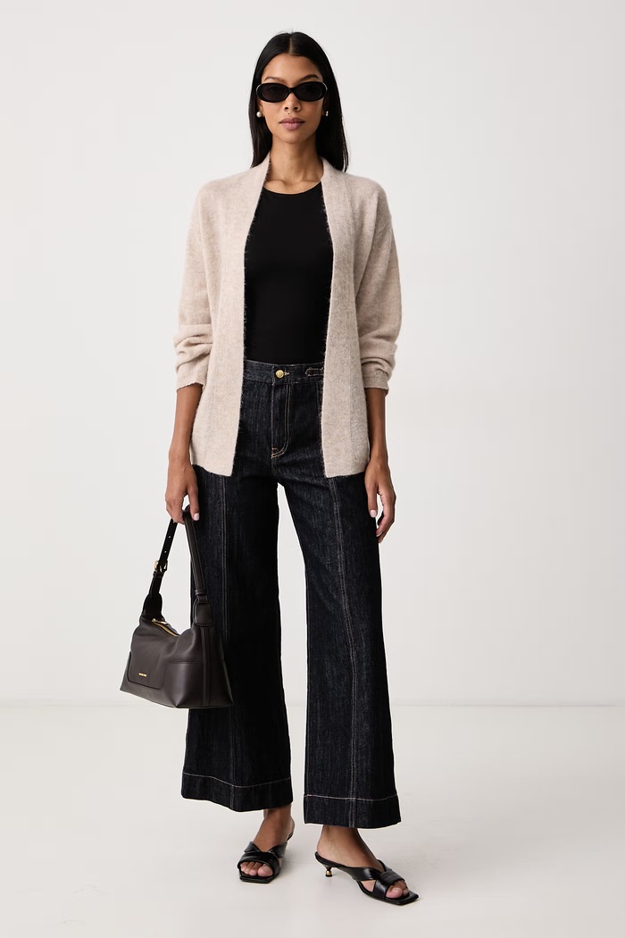 Seventy Venezia Kardigan damski z wełną MT4309.910808 beżowy AW26
