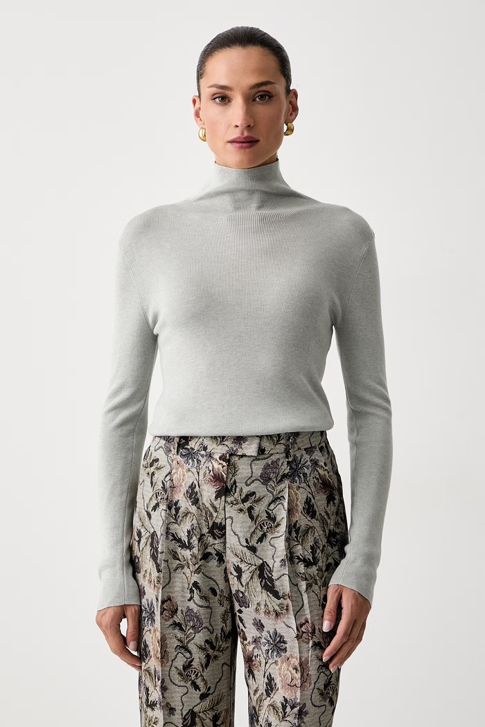 Seventy Venezia sweter damski z dodatkiem wełny turkusowy MT4154.990377