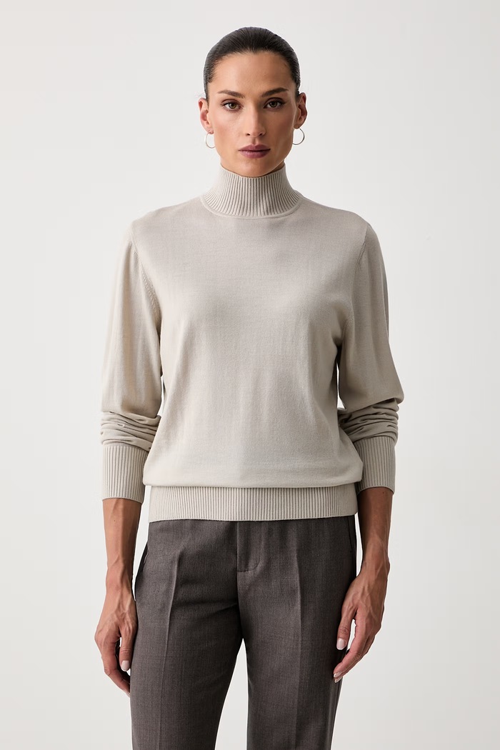 Seventy Venezia sweter damski wełniany beżowy MT4180.900330