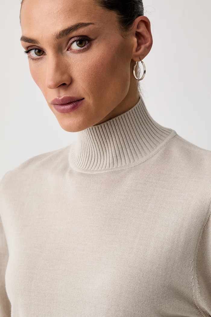 Seventy Venezia sweter damski wełniany MT4180.900330 beżowy