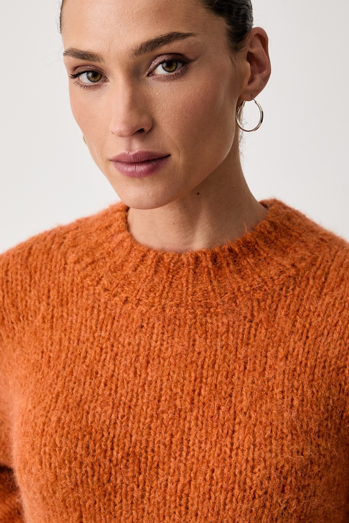 Seventy Venezia sweter damski z wełną pomarańczowy MT4273.910806