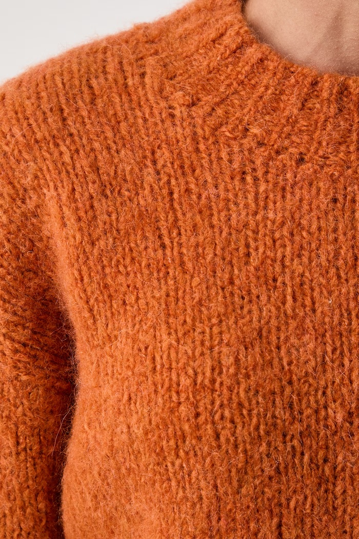 Seventy Venezia sweter damski z wełną MT4273.910806 pomarańczowy