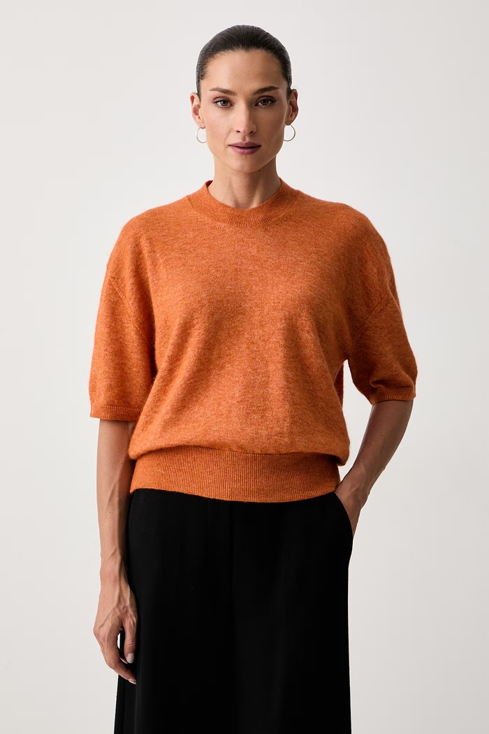 Seventy Venezia sweter damski z wełną pomarańczowy MT4276.910808