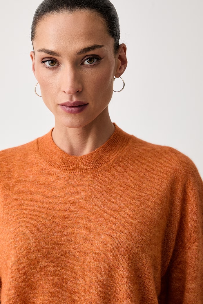 Seventy Venezia sweter damski z wełną pomarańczowy MT4276.910808