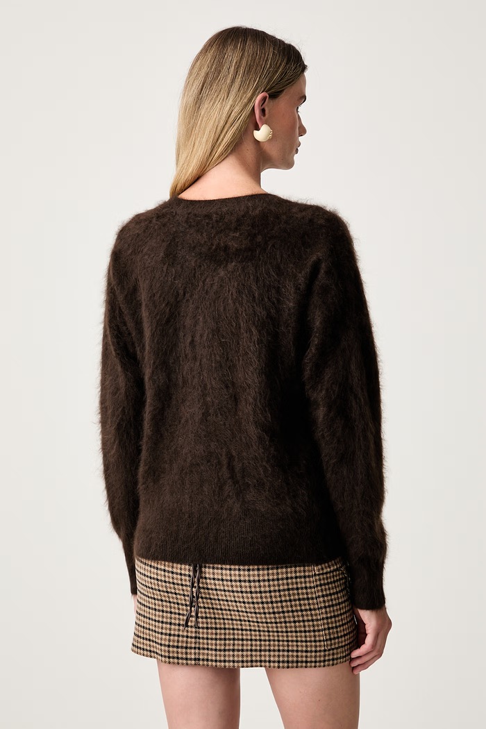 Odzież Seventy Venezia sweter damski kaszmirowy MT4236.900356 brązowy