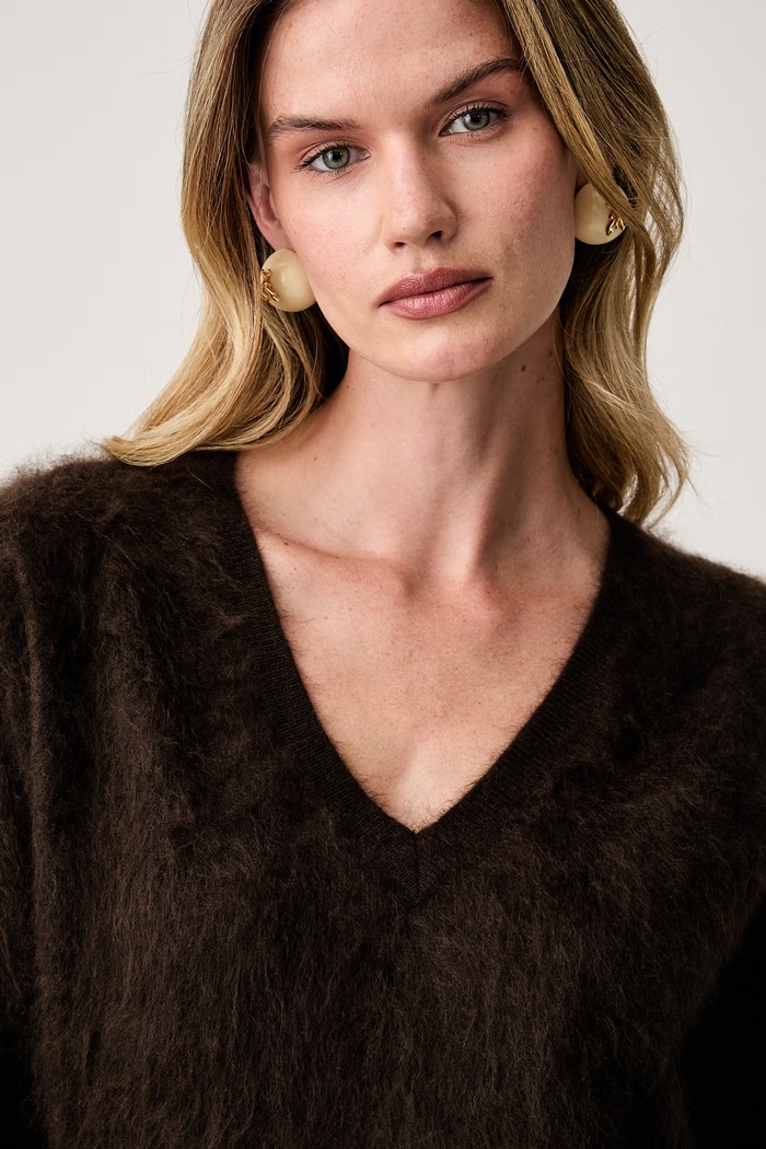 Seventy Venezia sweter damski kaszmirowy brązowy MT4236.900356