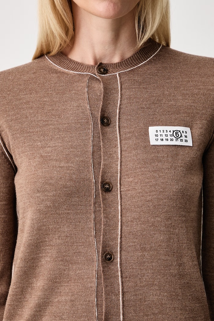 MM6 Maison Margiela kardigan damski z wełną S52HP0044.M13037