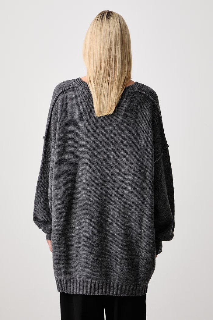 Odzież MM6 Maison Margiela sweter damski z wełną S52HN0016.M13289 szary