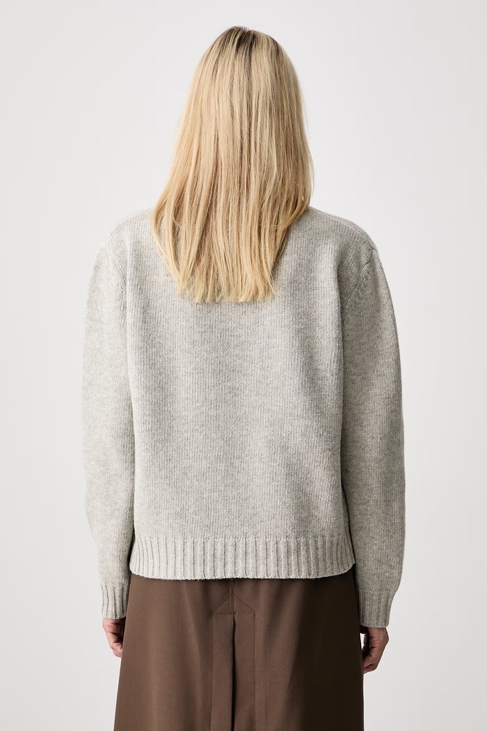 Odzież MM6 Maison Margiela sweter damski z wełną S52HL0065.M13288 szary