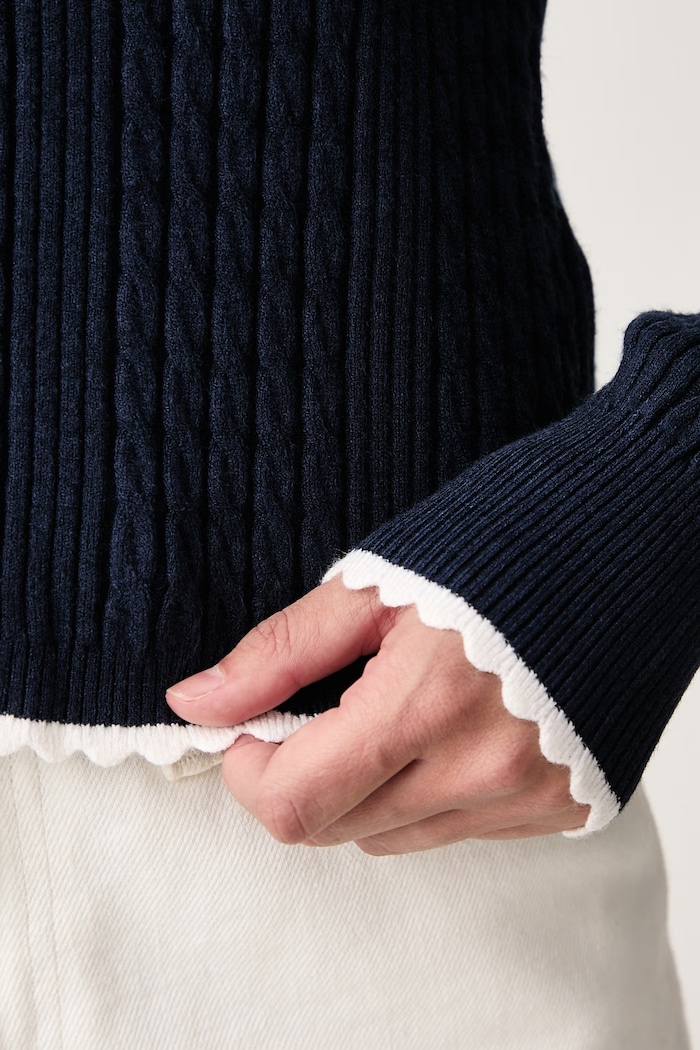 Kardigan dámský Tommy Jeans námořnická modř DW0DW23458