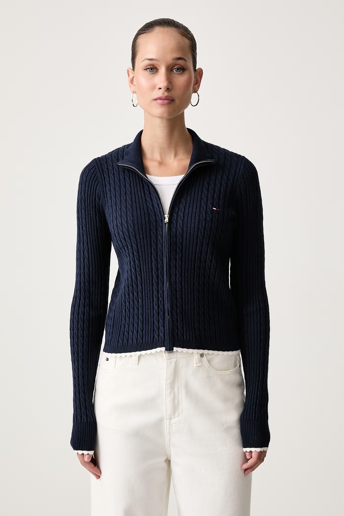 Tommy Jeans Kardigan damski granatowy DW0DW23355