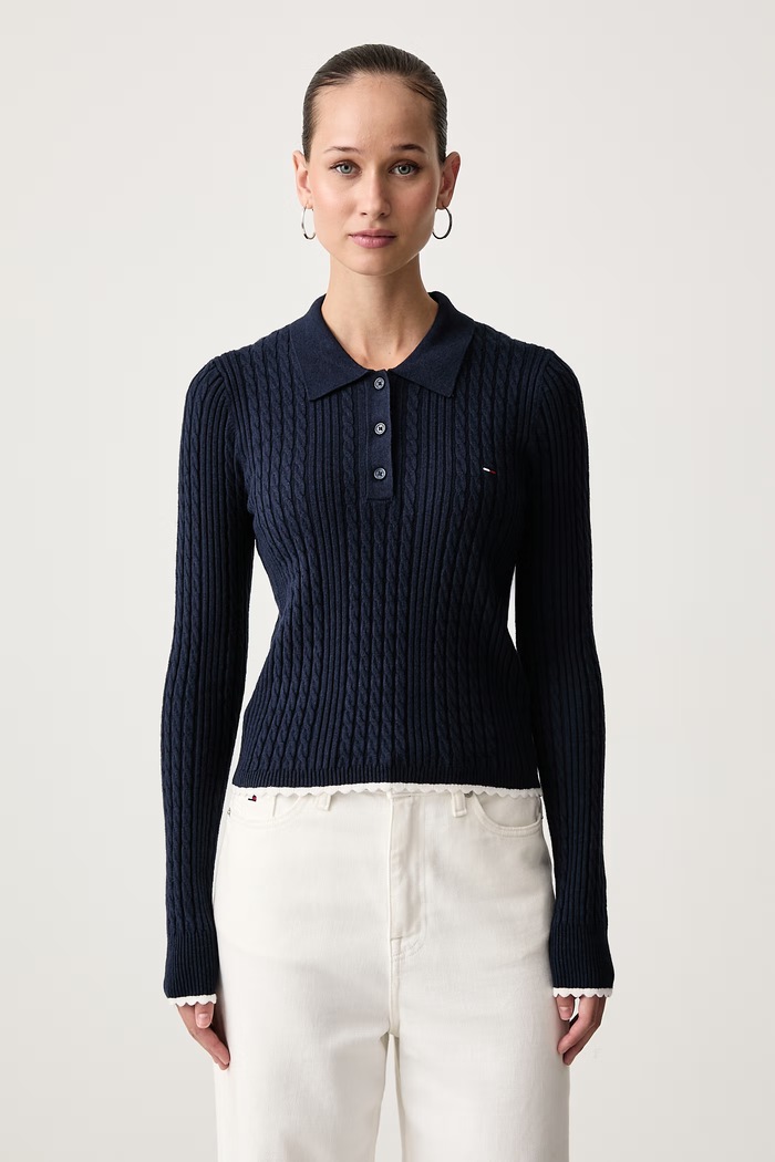 Tommy Jeans Sweter damski granatowy DW0DW23354