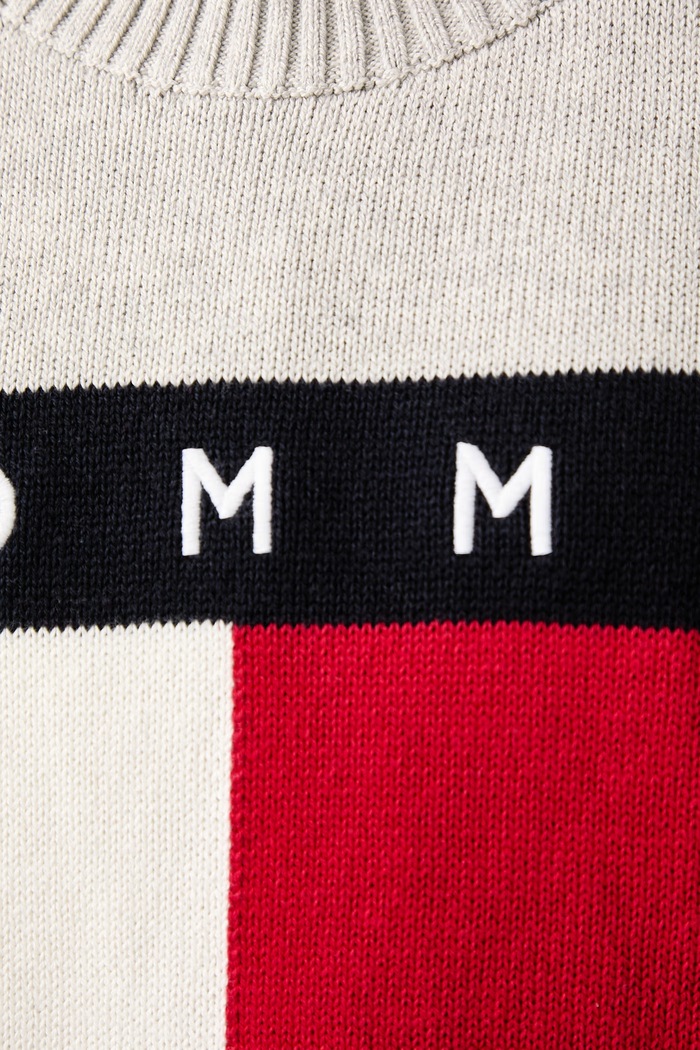 Sweter damski z wełną Tommy Jeans szary DW0DW23450