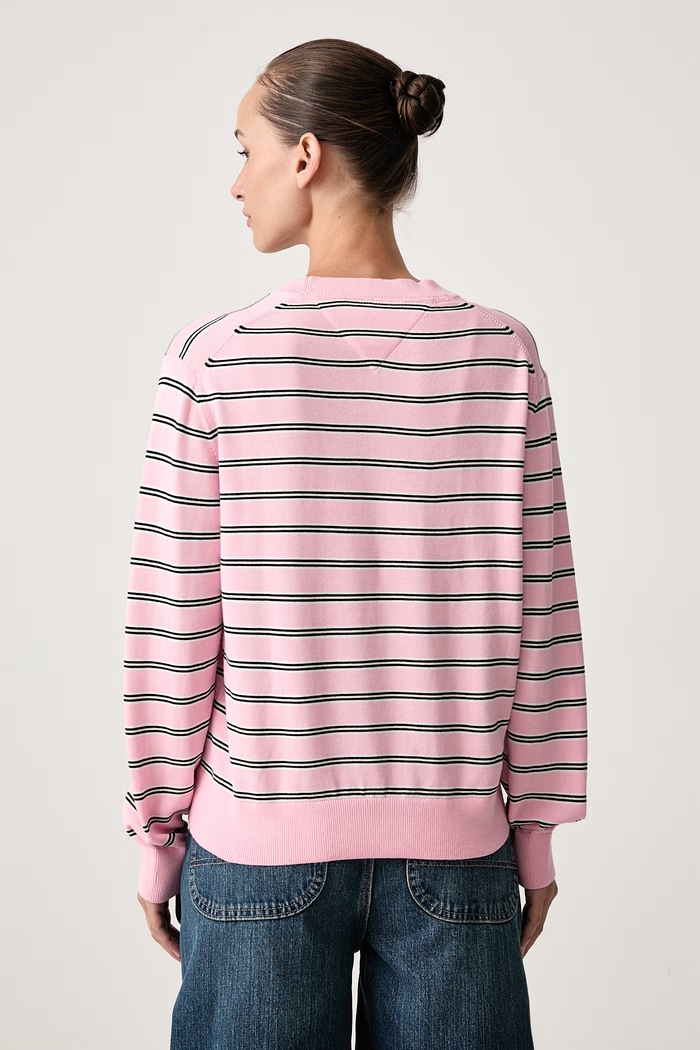 Odzież Tommy Jeans Sweter damski bawełniany DW0DW23360 różowy