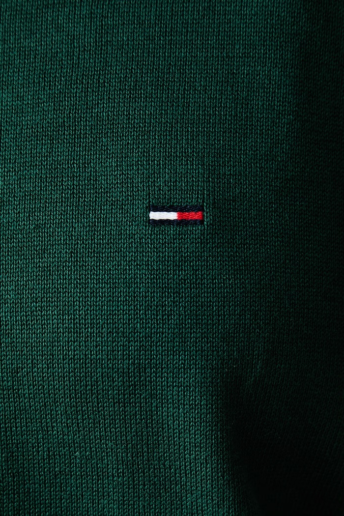 Sweter damski bawełniany Tommy Jeans zielony DW0DW23360