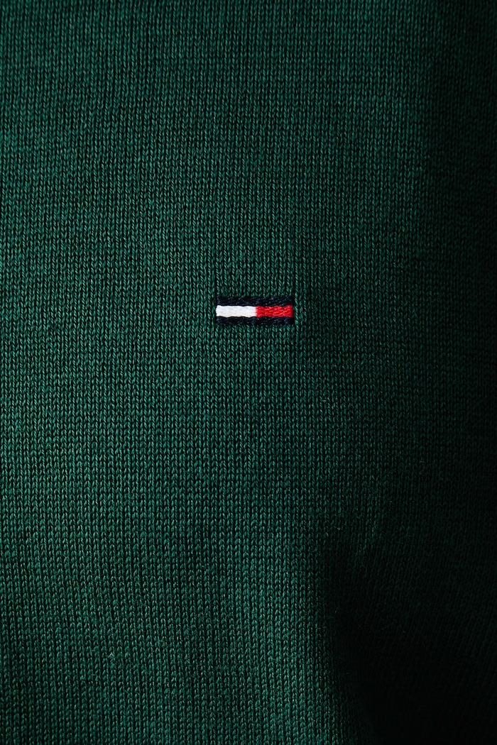 Sweter damski bawełniany Tommy Jeans zielony DW0DW23360