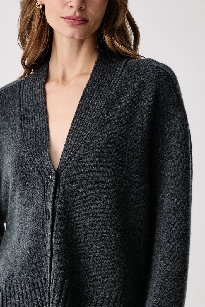 Kardigán dámsky s vlnou Tommy Hilfiger WW0WW52309 sivá