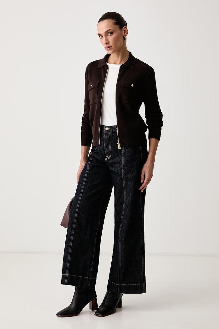Tommy Hilfiger Жилетка дамска с памук WW0WW51415 кафяв AW26