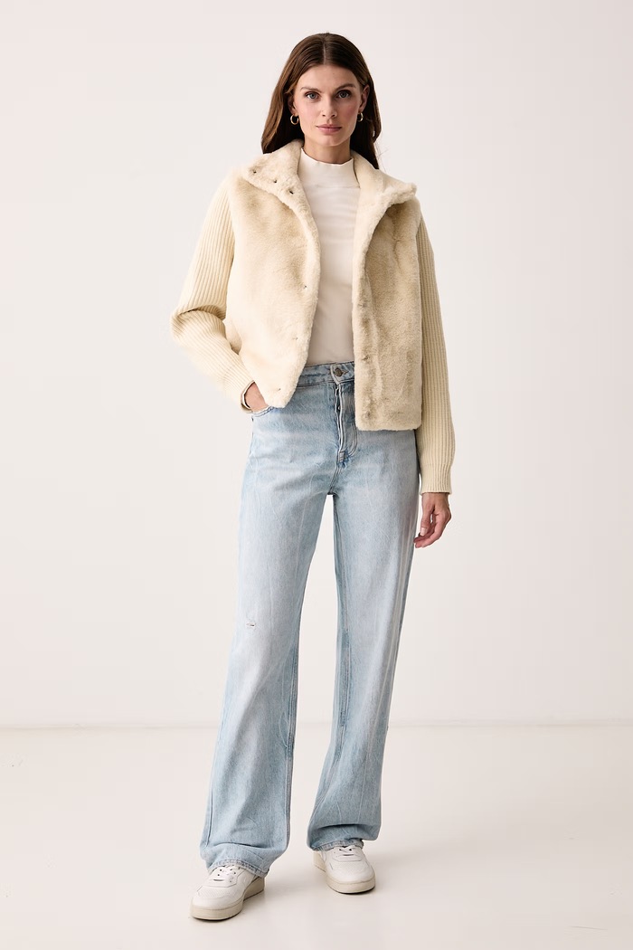 Tommy Hilfiger Poludolčevita ženska s pamukom WW0WW51383 bež AW26