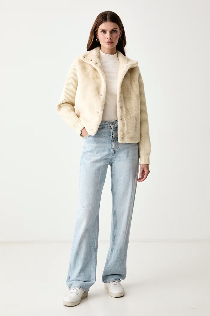 Tommy Hilfiger Półgolf damski z bawełną WW0WW51383 beżowy AW26