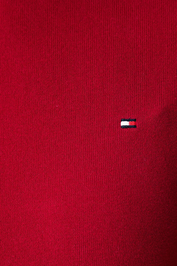 Półgolf damski z bawełną Tommy Hilfiger czerwony WW0WW51383