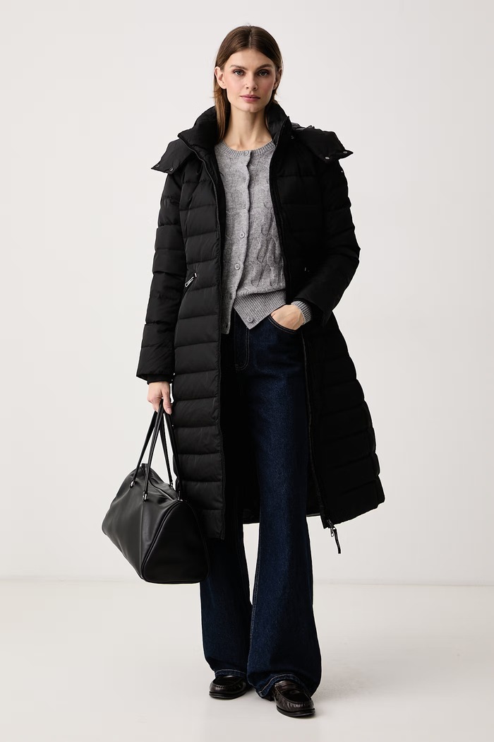 Tommy Hilfiger Kardigan damski wełniany WW0WW52191 szary AW26