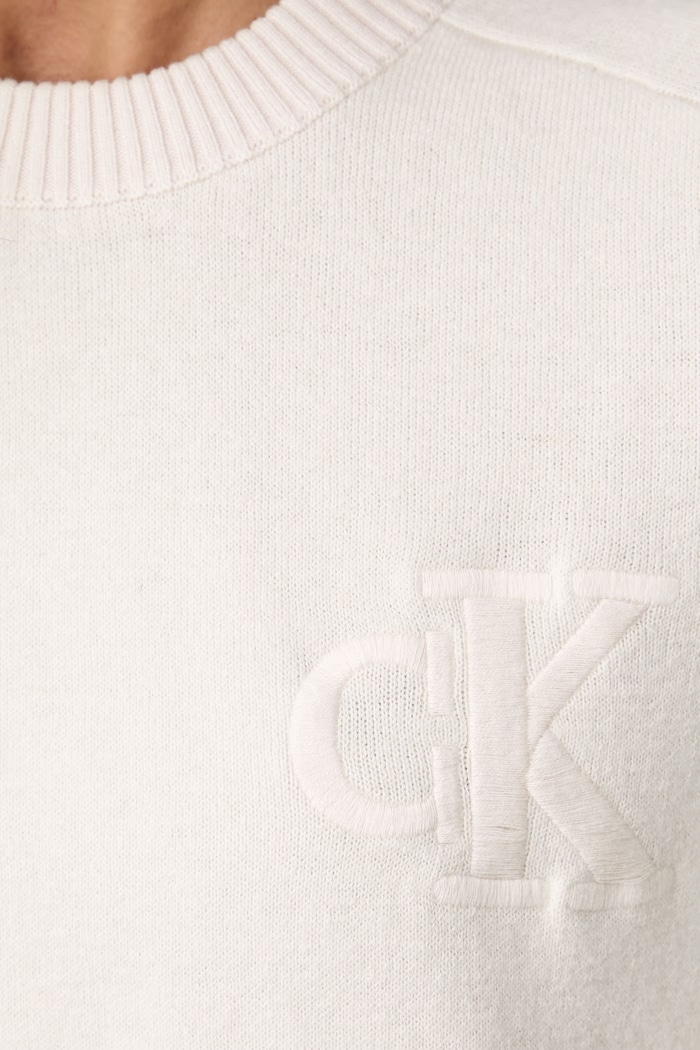 Sweter damski z dodatkiem wełny Calvin Klein Jeans różowy LV047H320G