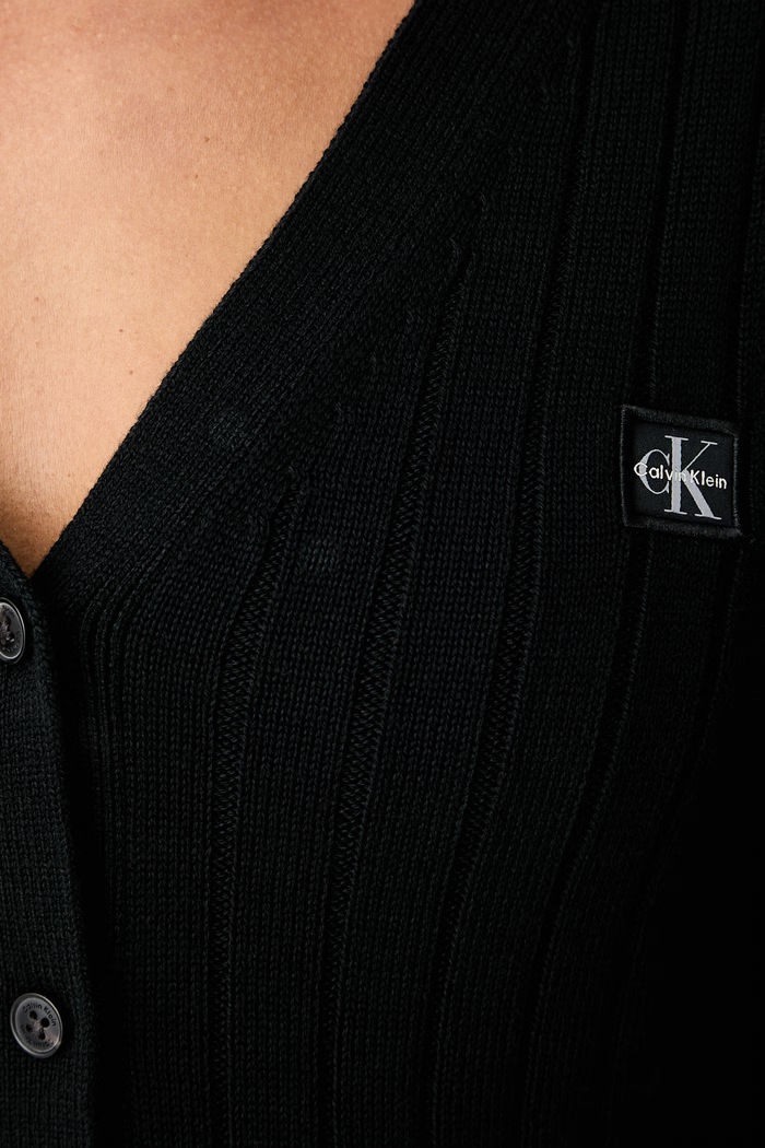 Calvin Klein Jeans жилетка дамска от памук LV047H305G черен