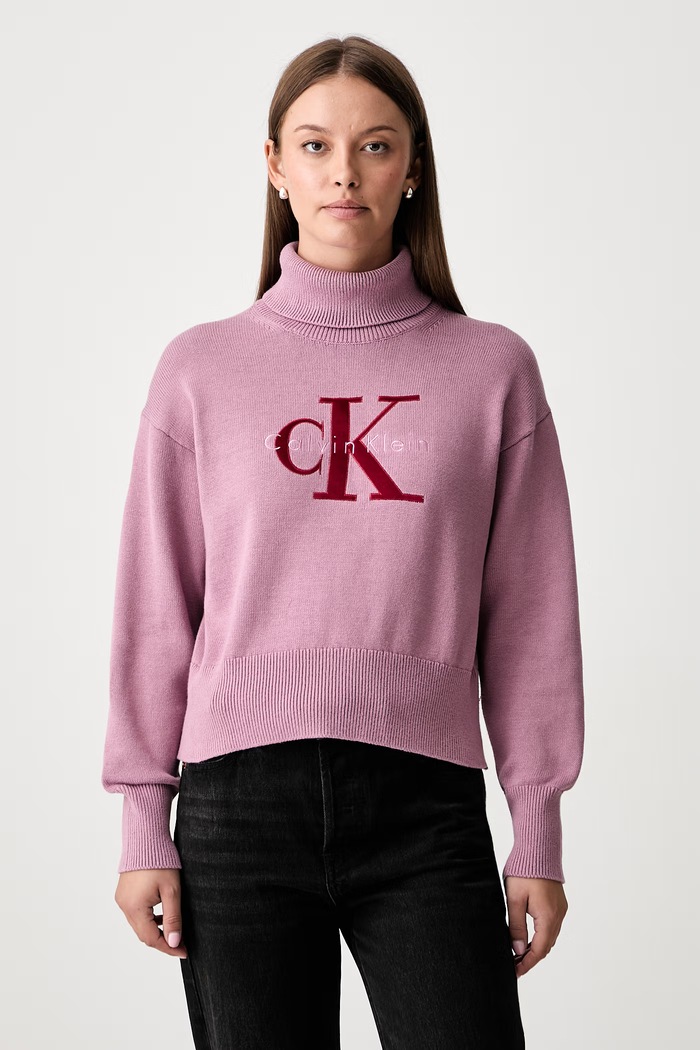 Calvin Klein Jeans rolák dámský bavlněný růžová LV047H329G