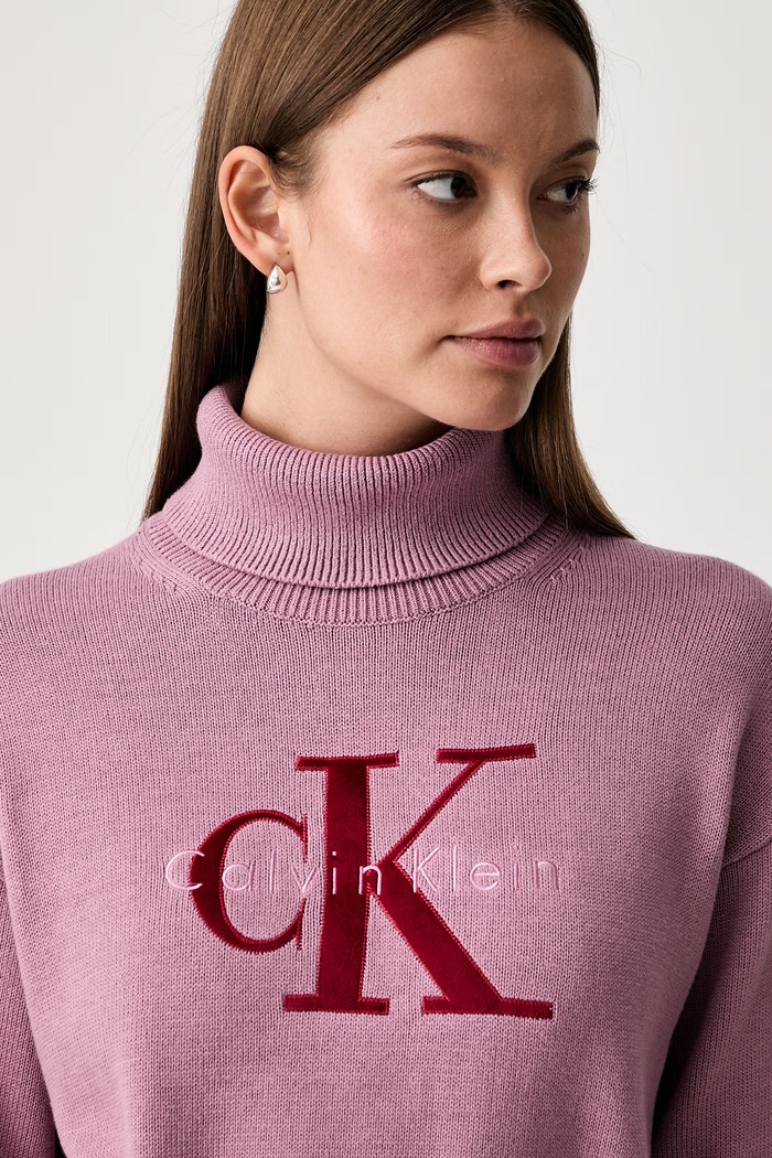Calvin Klein Jeans rolák dámský bavlněný růžová LV047H329G