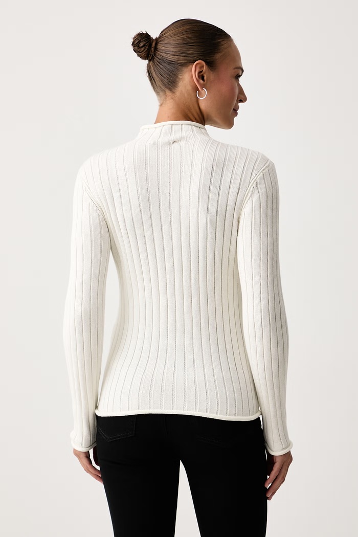 Calvin Klein Jeans Sweter damski bawełniany LV047H304G beżowy AW26